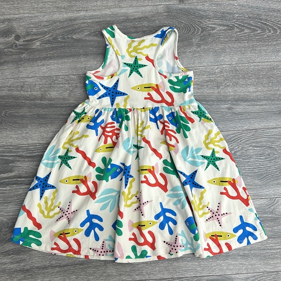 Hanna Andersson Twirl Racerback Coral Reef Skater Dress size 6-7 - Picture 6 of 6